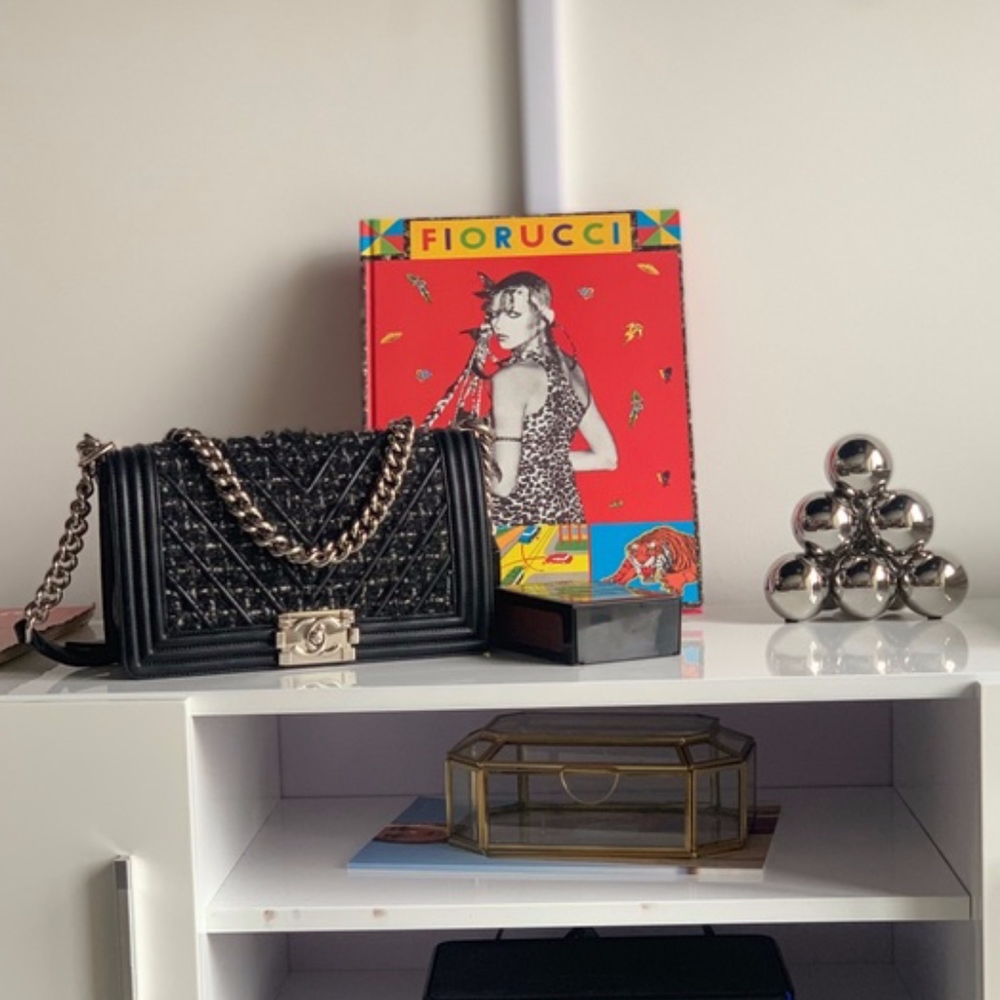 Black Medium Boy Bag - Picture 2 of 7